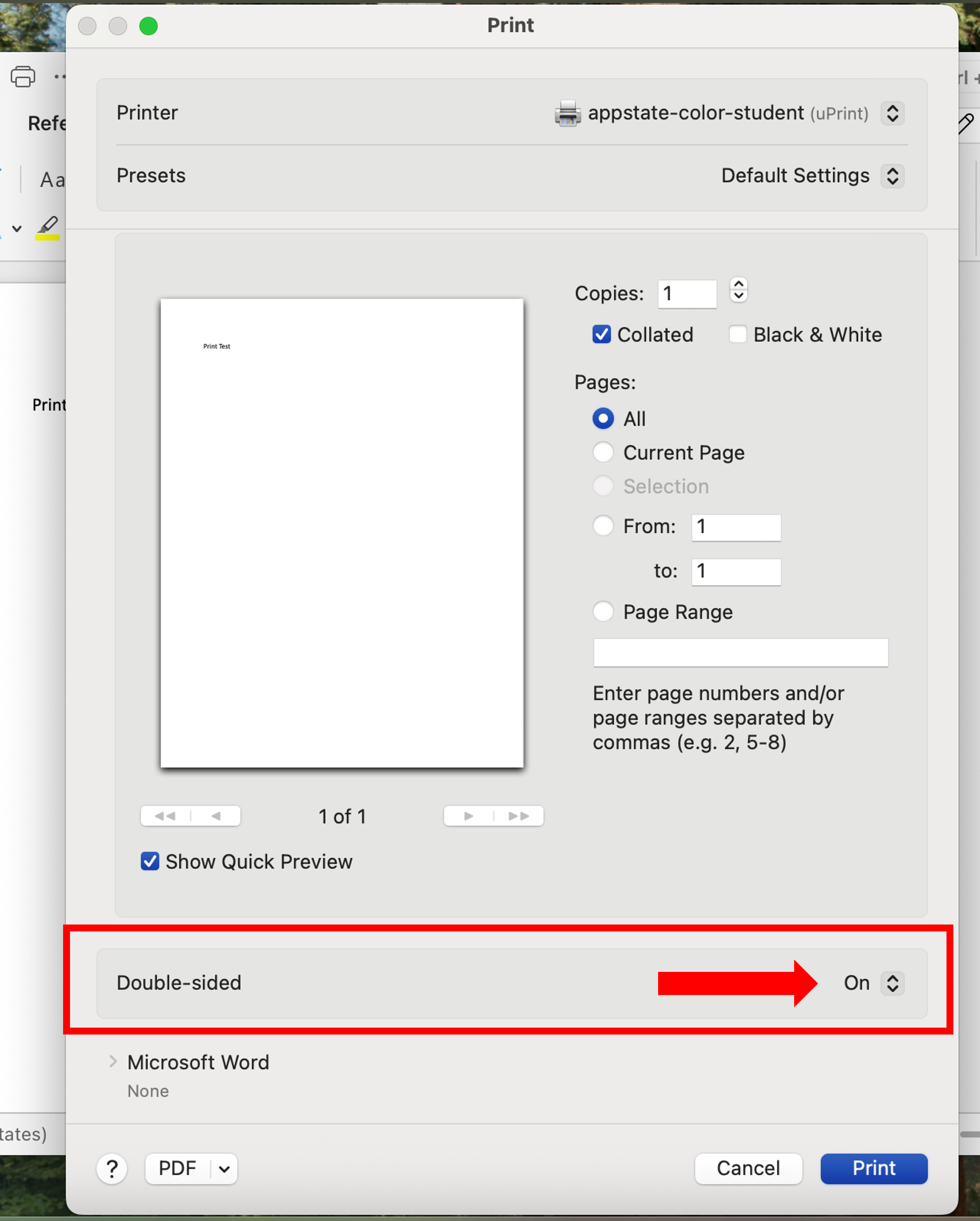 Print Duplex/Double Sided on a Mac - Appalachian Technology